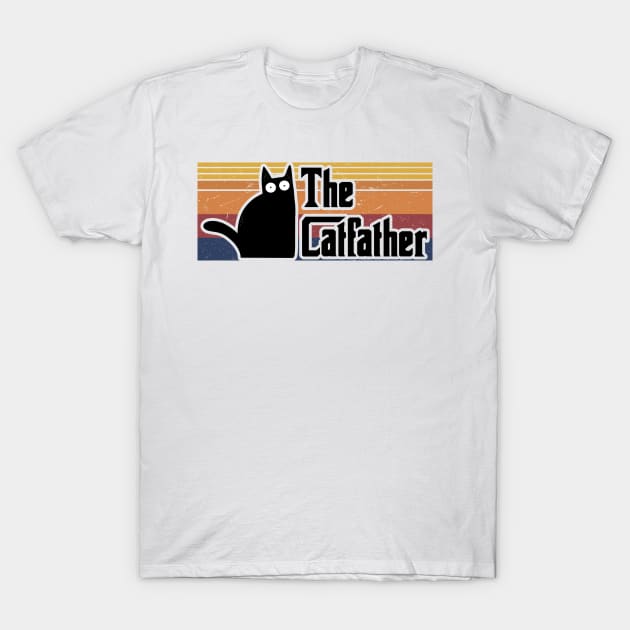 The Cat Father Catfather Father's Day Gift T-Shirt by Daphne R. Ellington